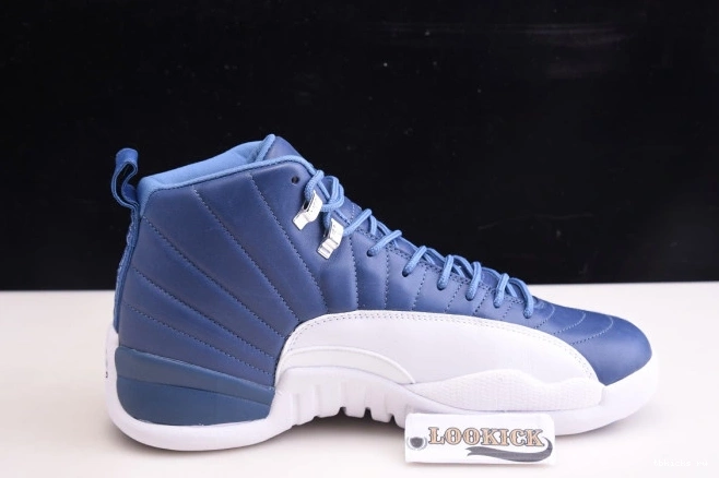 Cheap TB Retro 12 Jordan 130690-404 Air Blue Stone 0801